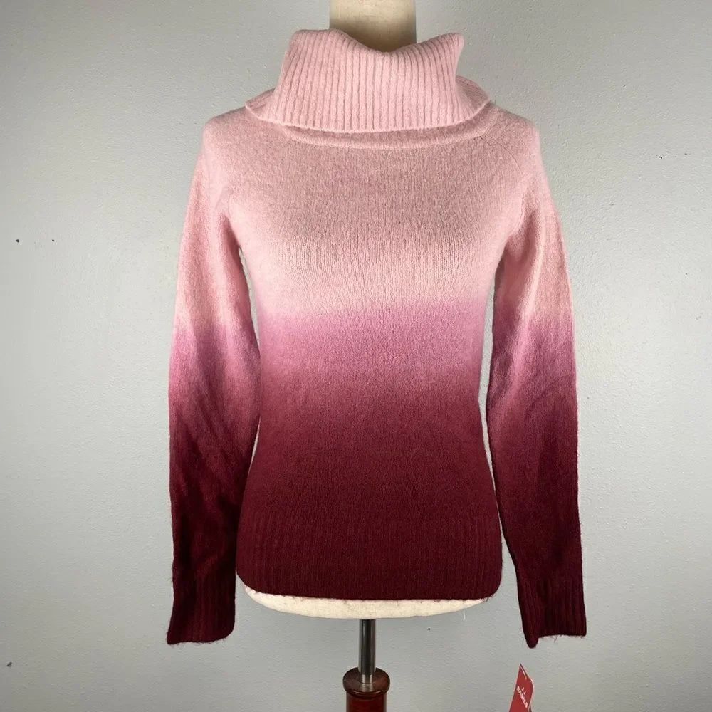 NWT JJ Basics Wool Blend Turtleneck Sweater Size M